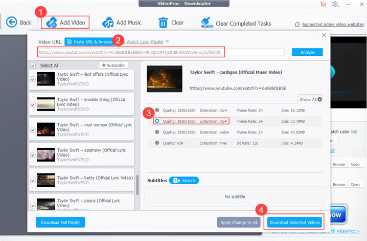 Scaricare il video da YouTube come MP4