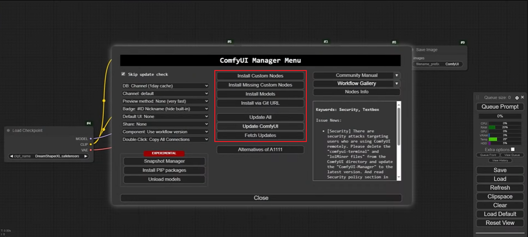 Set Up ComfyUI and Install Nodes