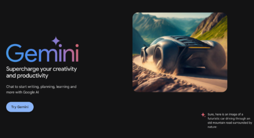 Signing in to the Gemini AI image generator