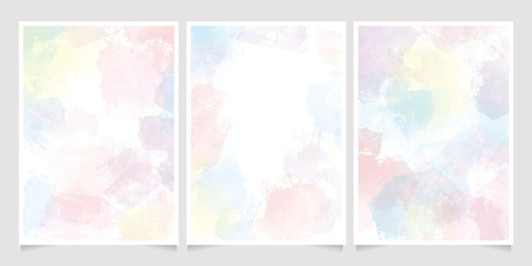 Fondo de acuarela en tonos pastel para invitación de cumpleaños