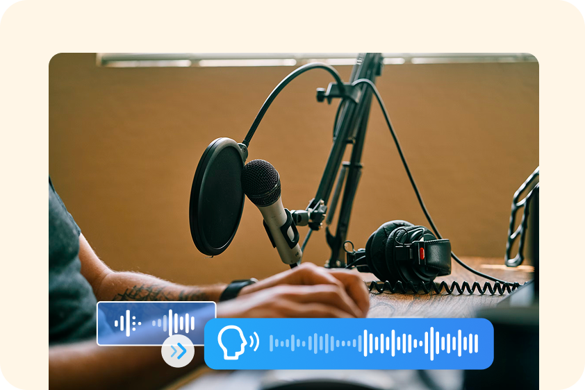 AI dialogue for podcast production