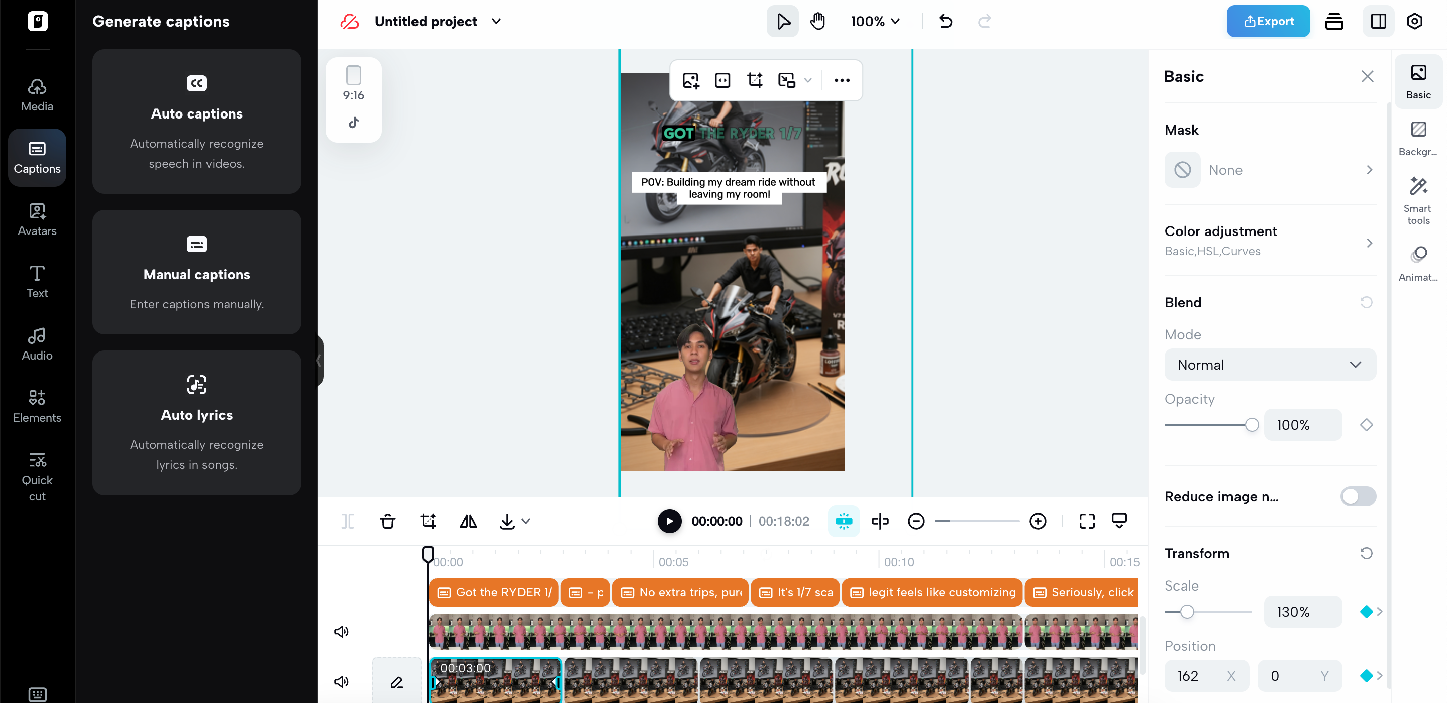 Finalize your video