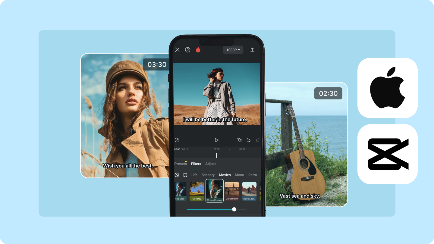 Edit YouTube videos with the CapCut mobile app