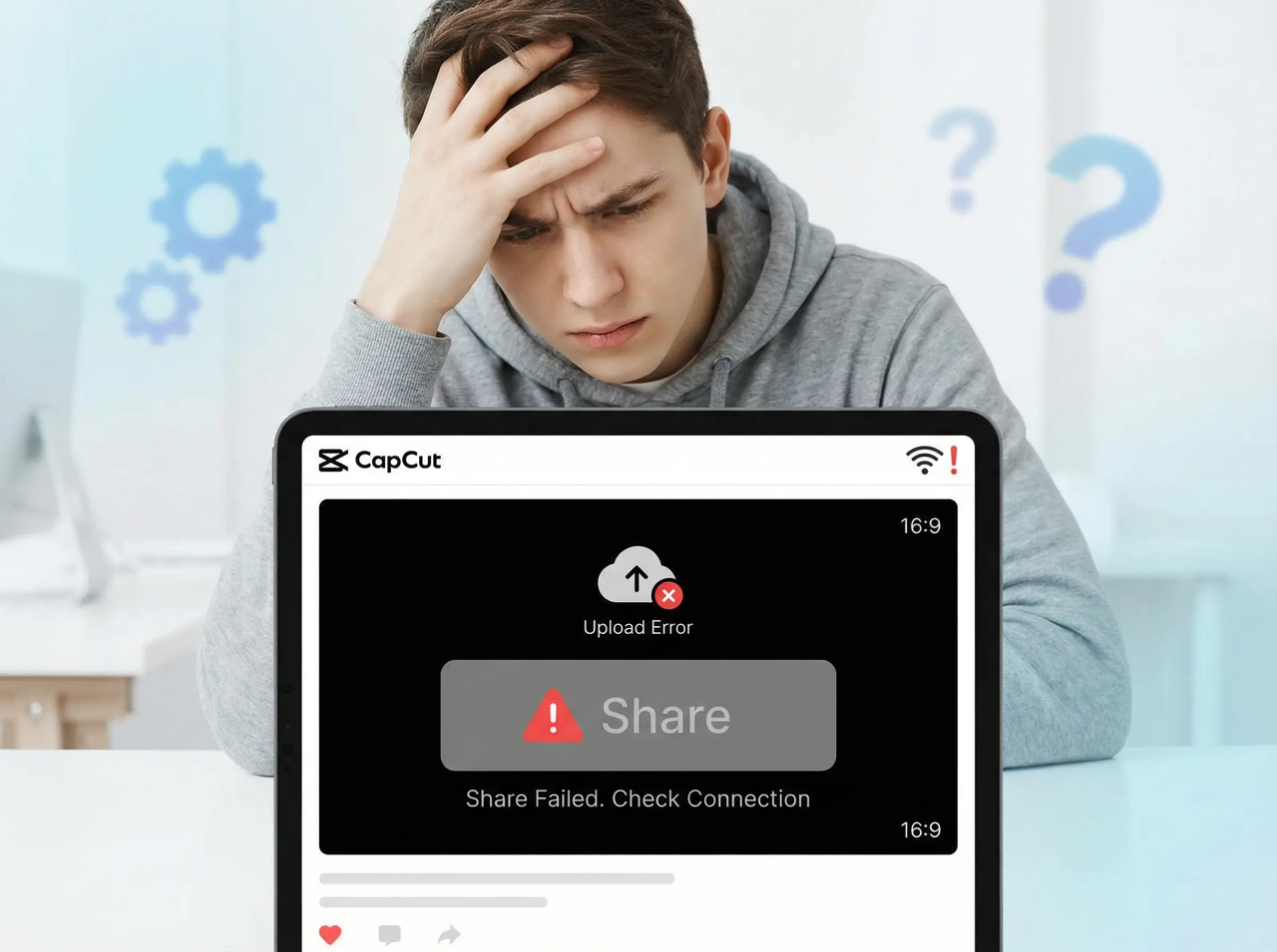 Non è possibile condividere il video modificato su CapCut