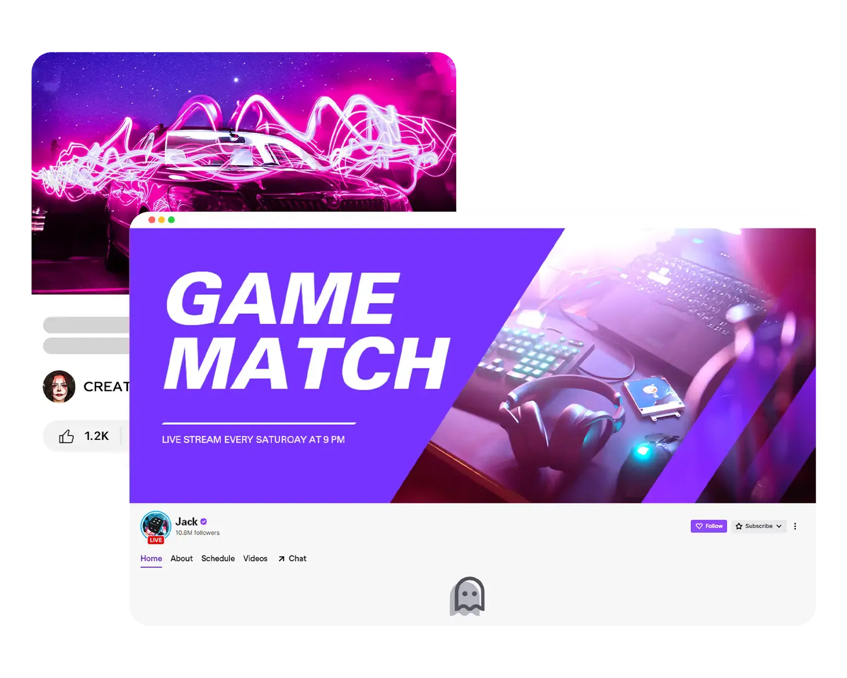 Twórca banerów Twitch
