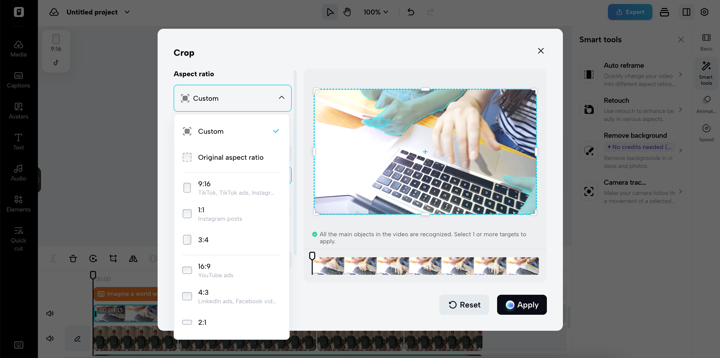 Professional video resizer online