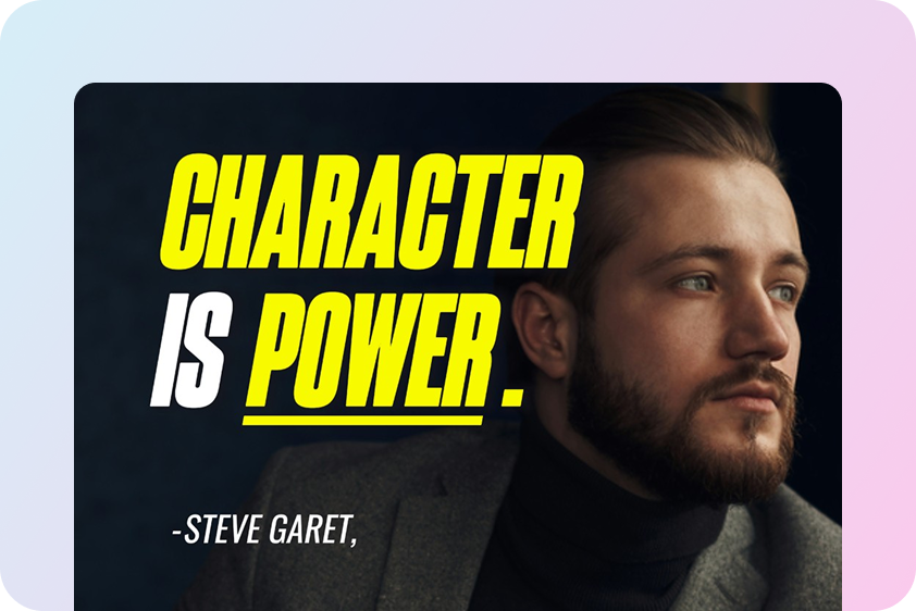 Inspirational event poster design