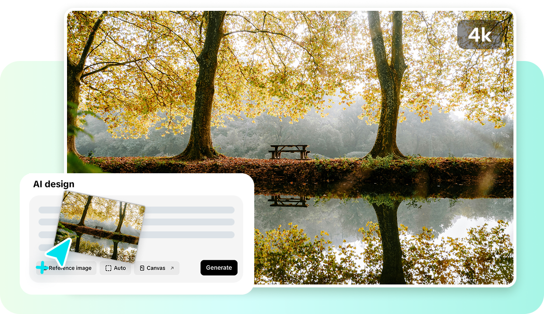 Desain AI untuk menghasilkan gambar 4K