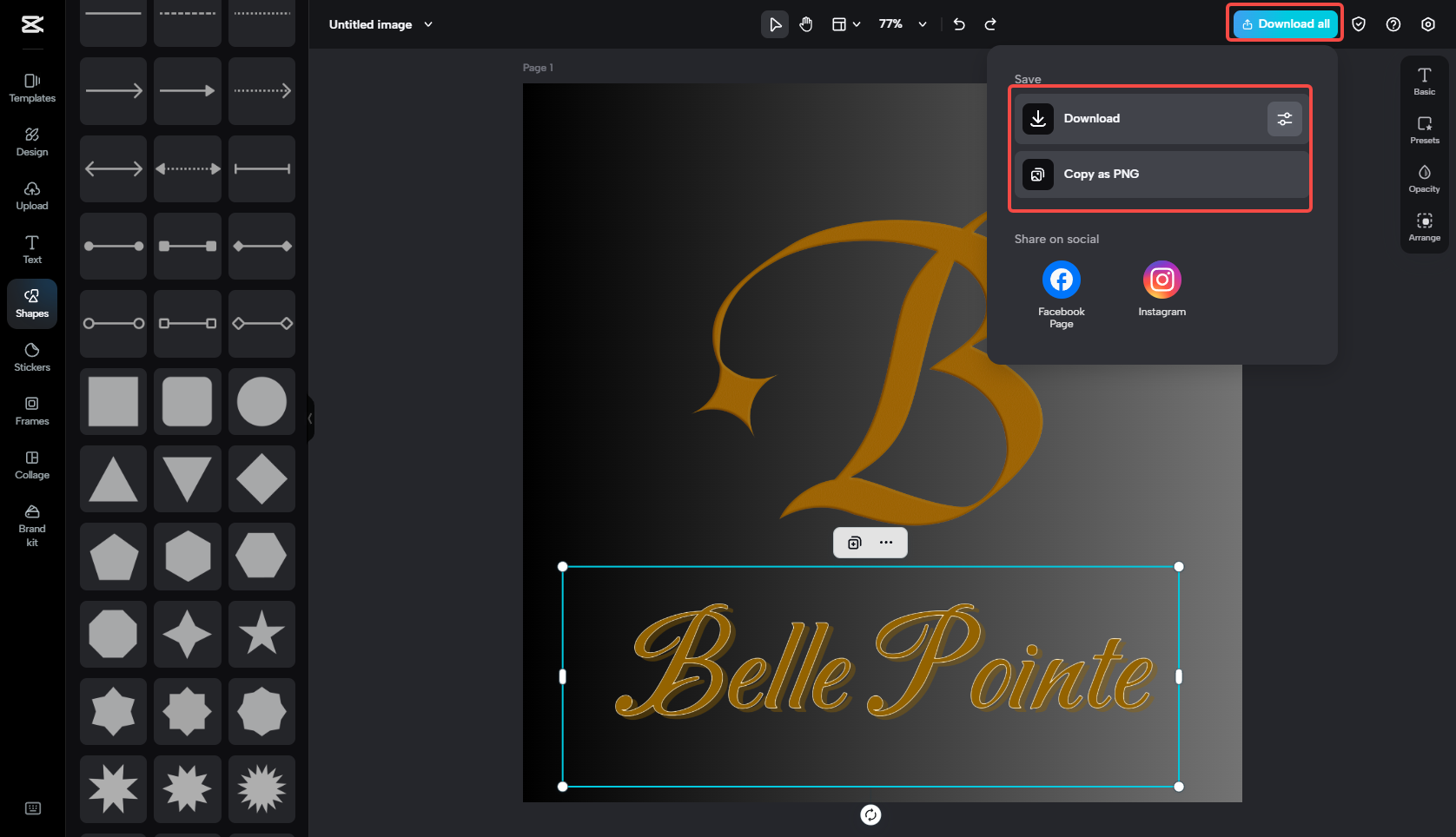 Export the brand logo image