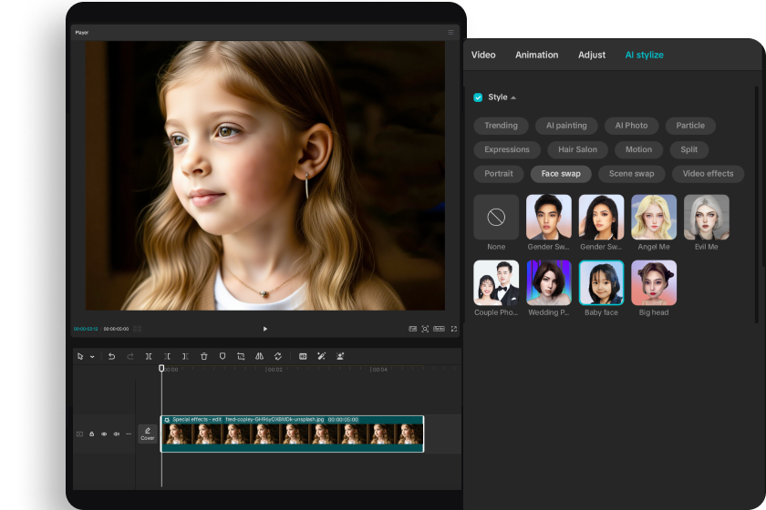 Generate your baby face with one click