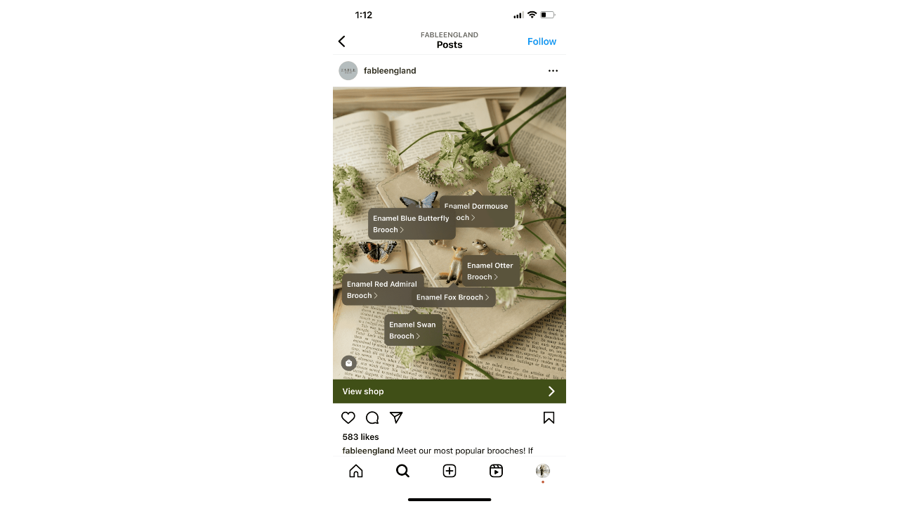 Tag products in posts