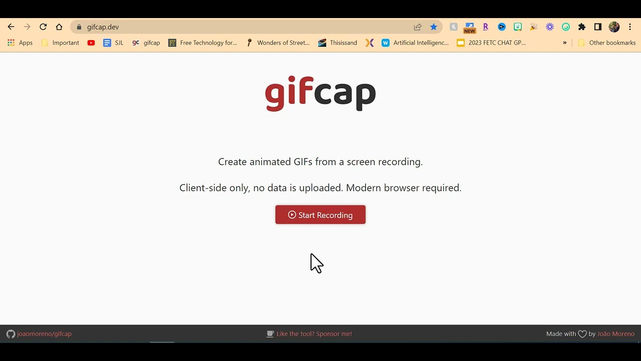 GIFCAP - a popular tool to capture GIF