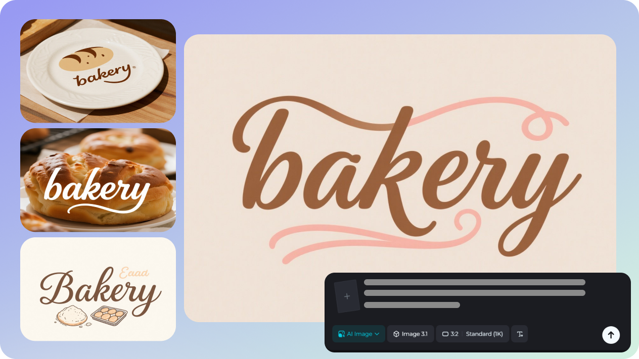  text logo with text