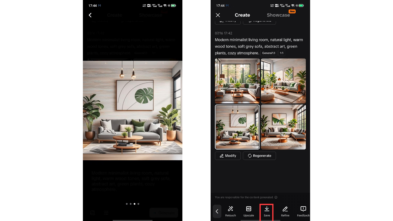 Sauvegarder le design intérieur