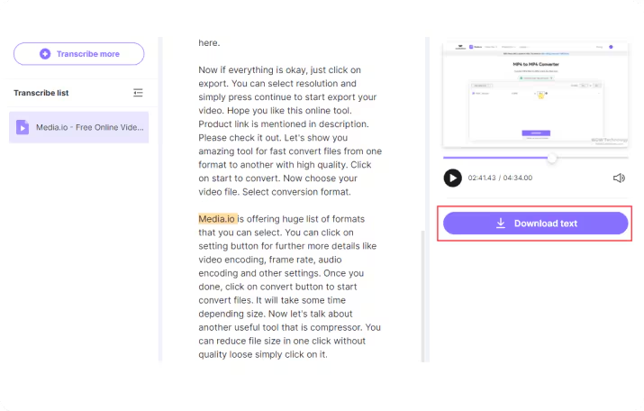Interface do Rev - o melhor conversor de áudio para texto online gratuito