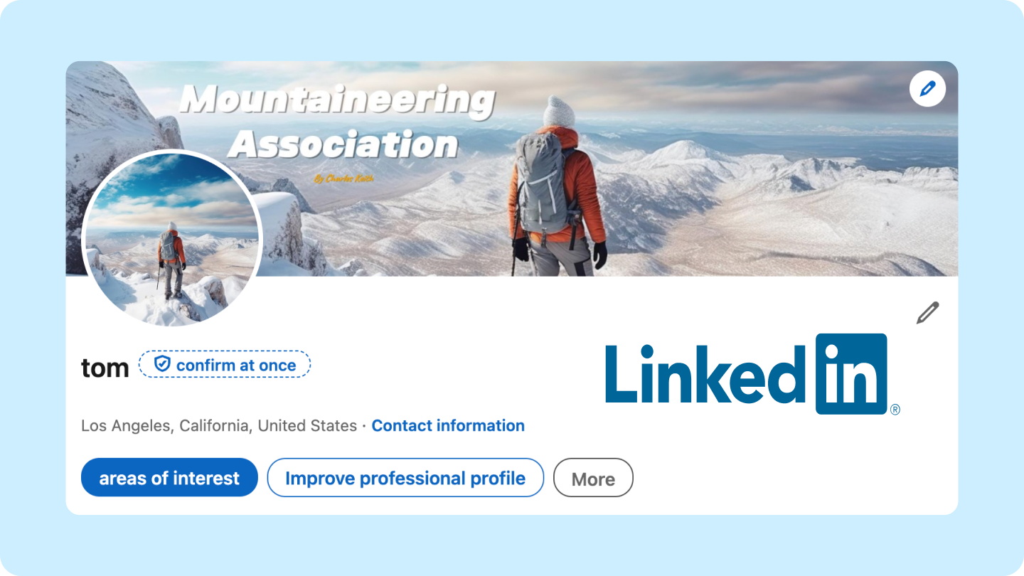 hapus latar belakang gambar untuk profil LinkedIn profesional