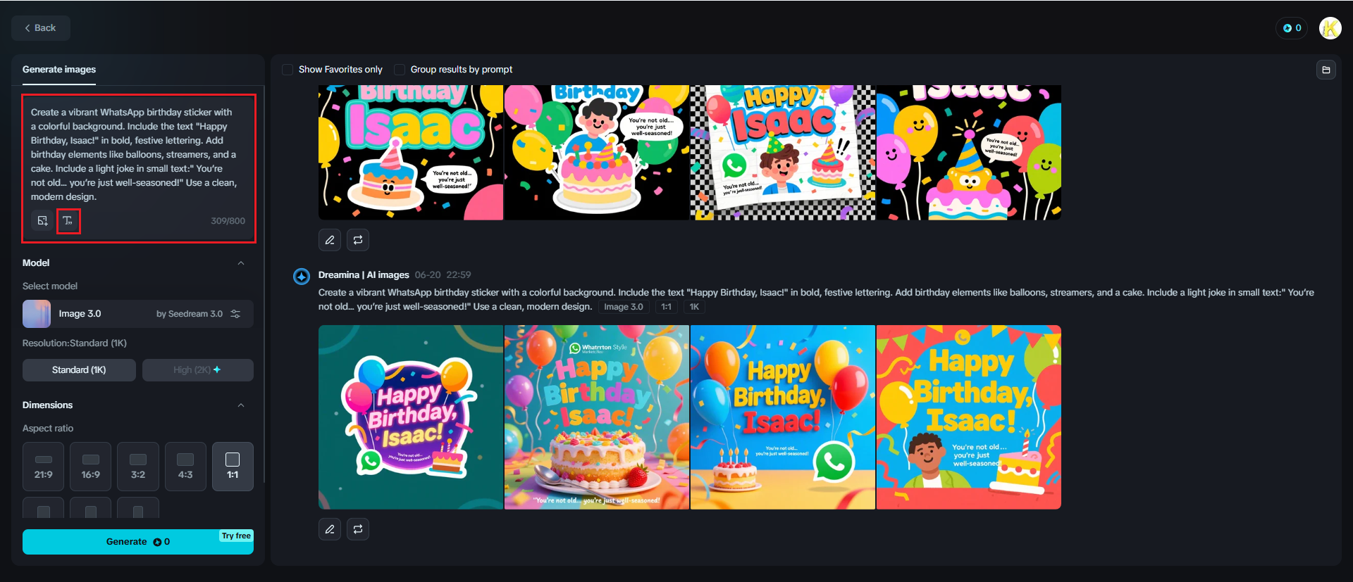 Adesivo de aniversário WhatsApp