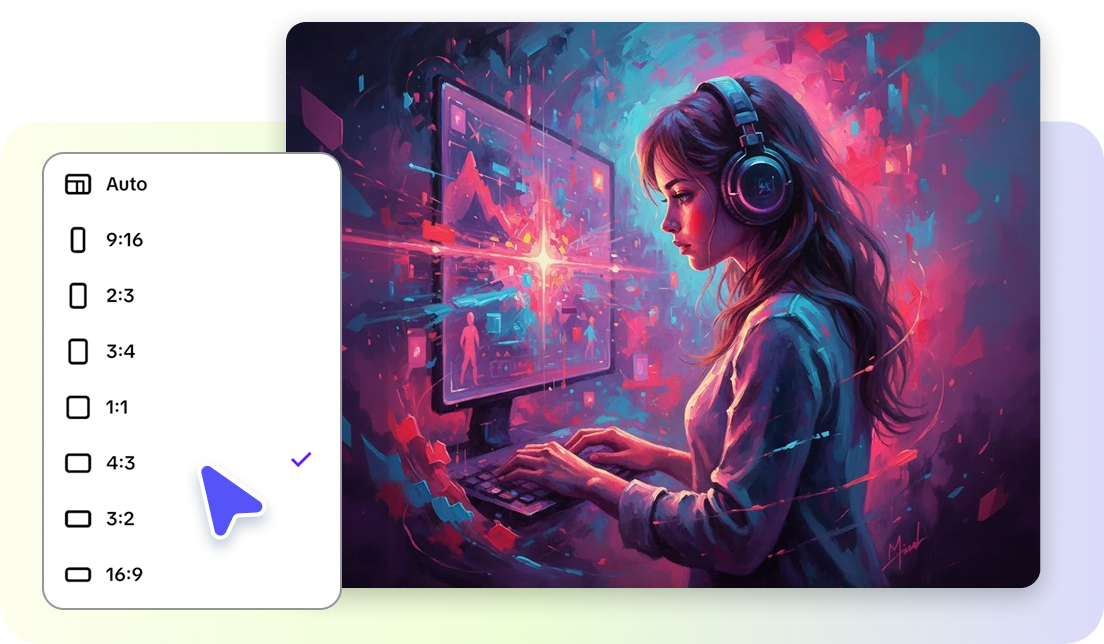 Customize the layout and size