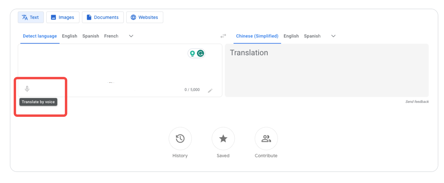 Come tradurre i testi utilizzando la traduzione audio con Google Translate