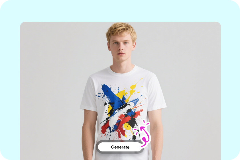 Design creative merchandise visuals with AI