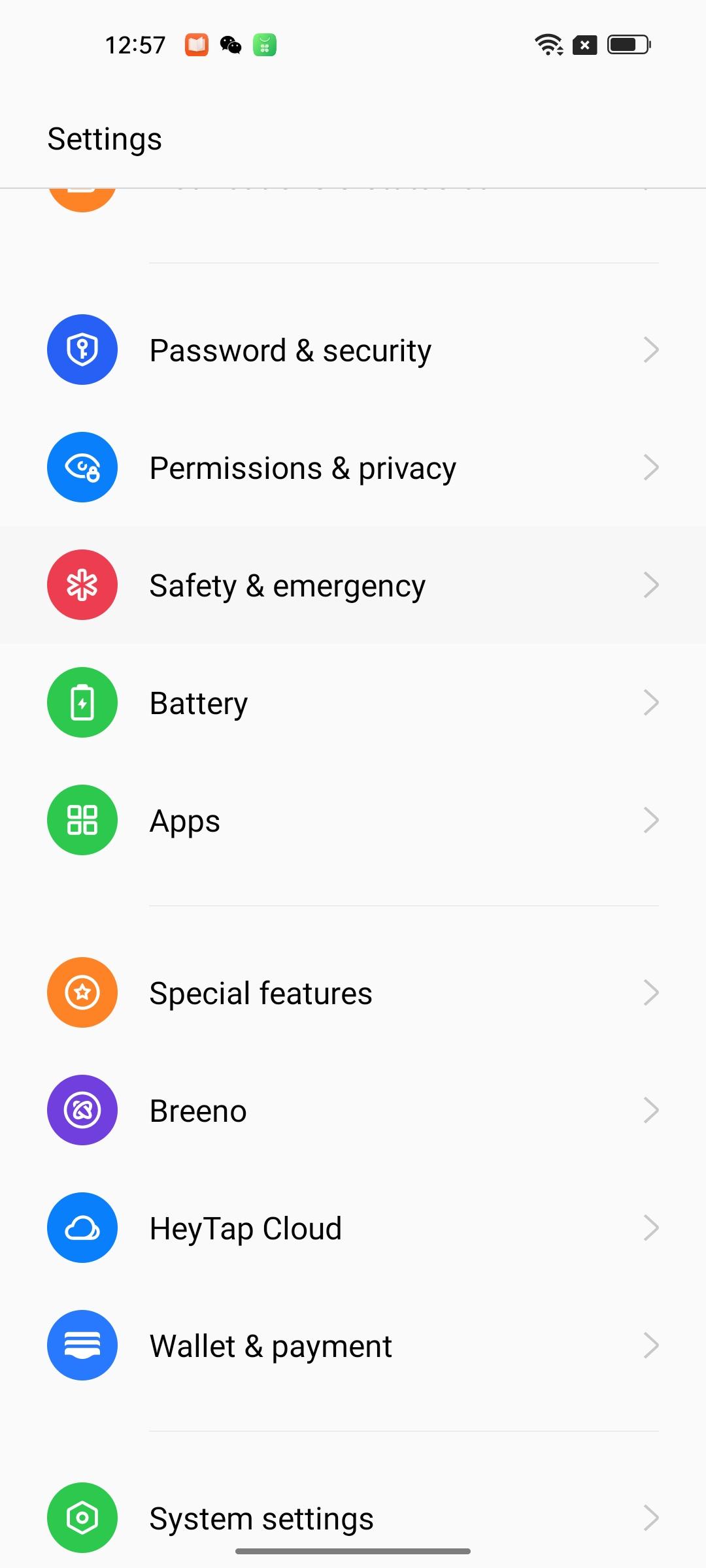 Applicazioni su telefoni Android