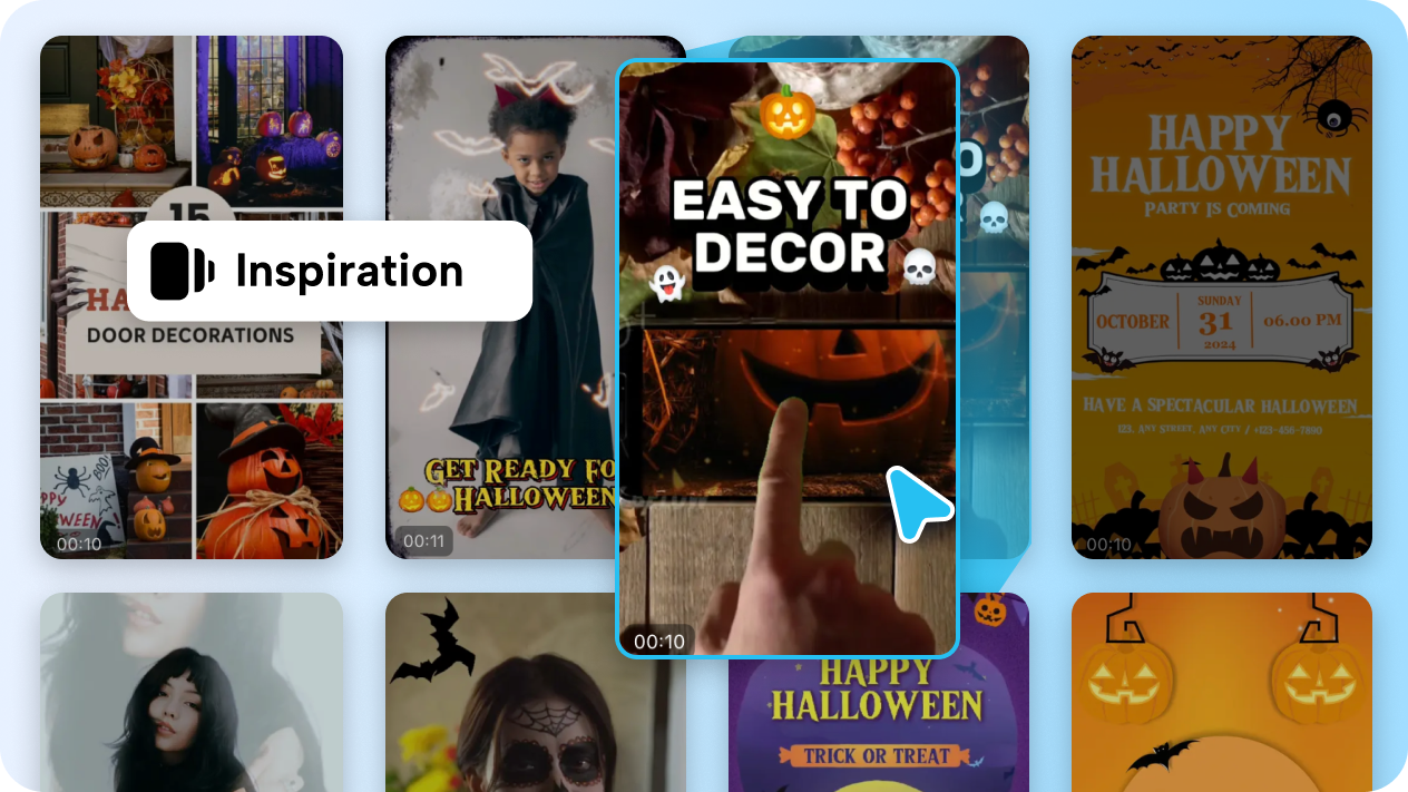 Halloween video templates