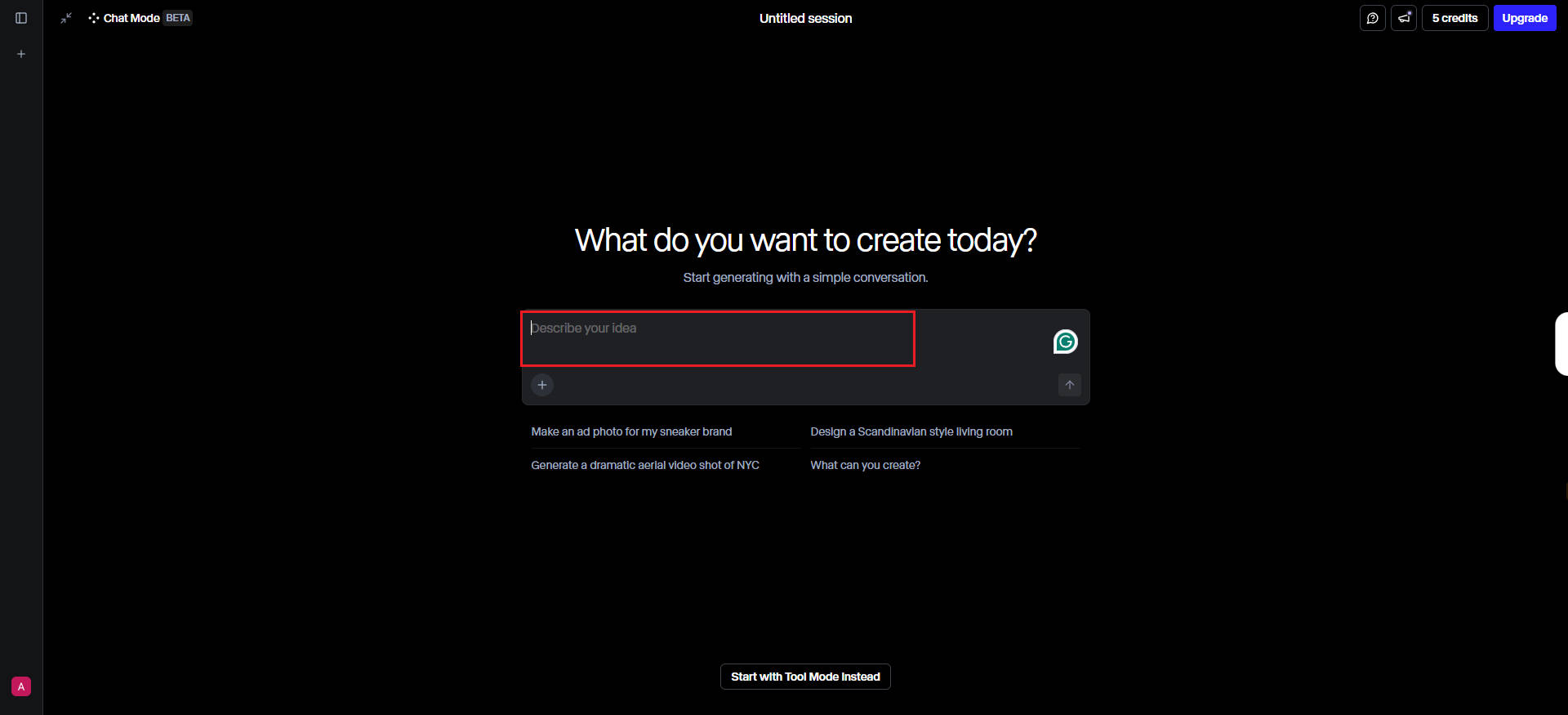 Input prompt