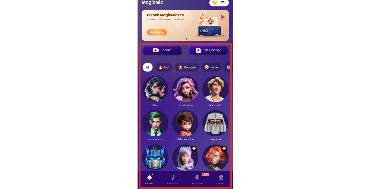 MagicMic voice modulator app