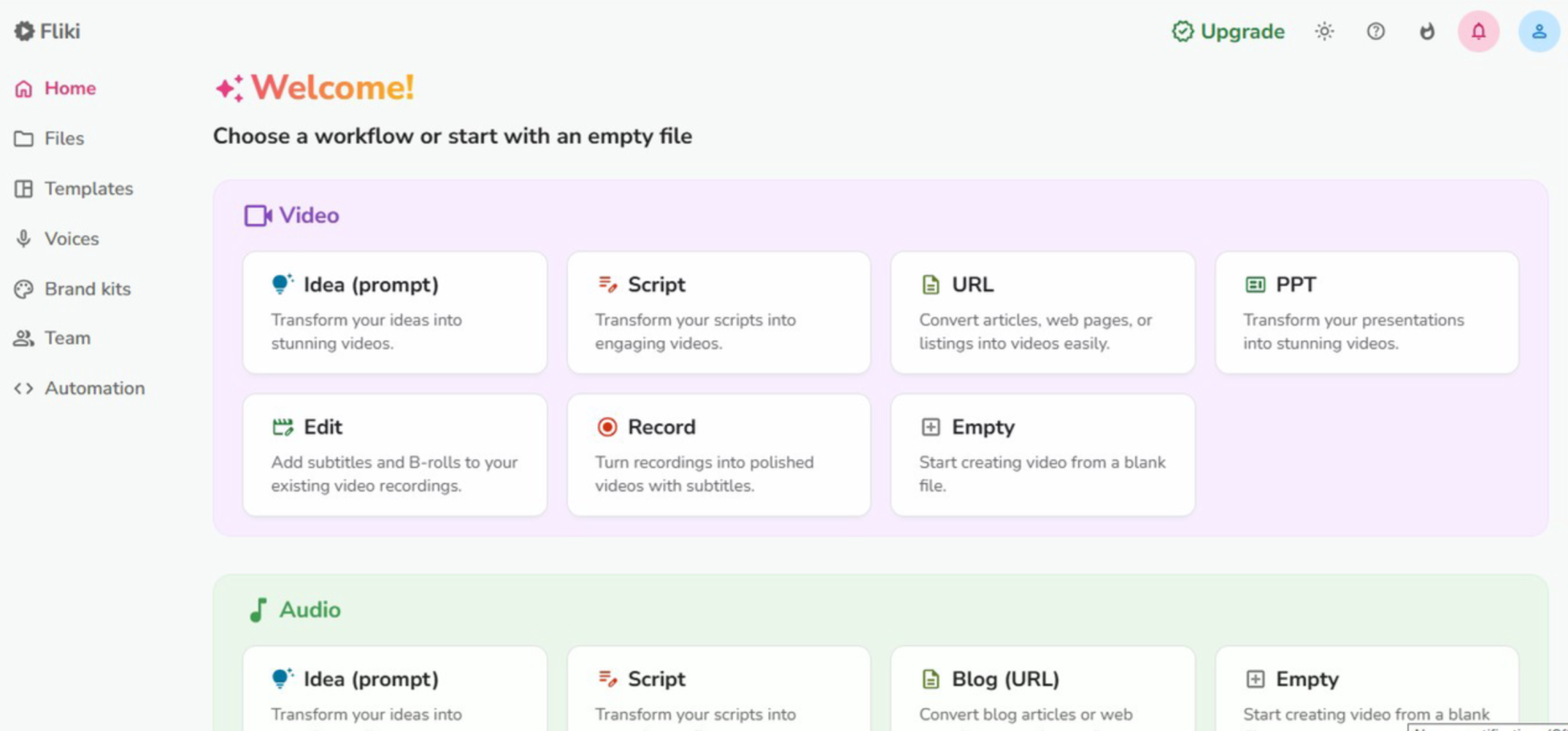 Fliki - How to convert PPT to video online