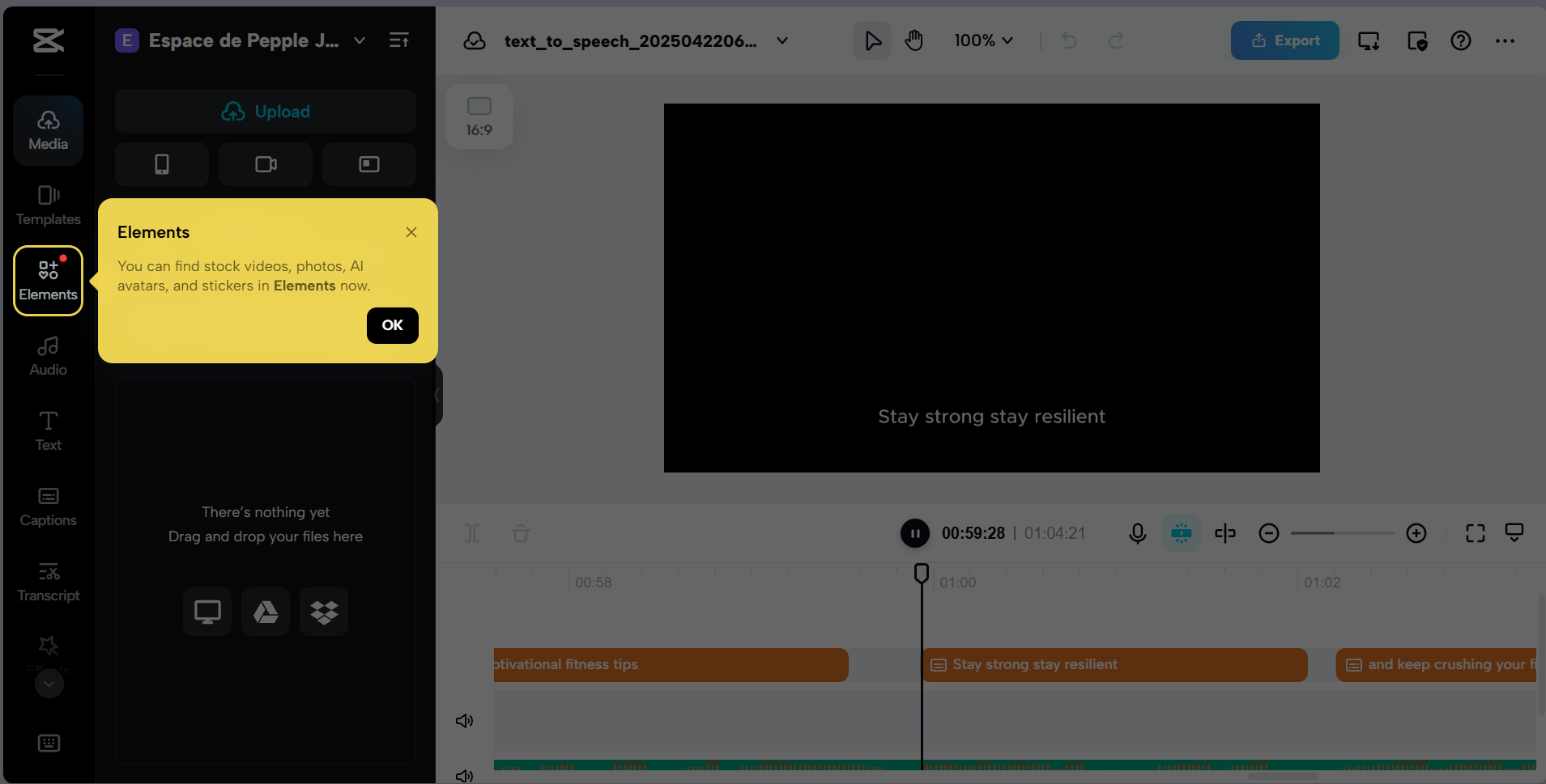 CapCut: YouTube video generator AI