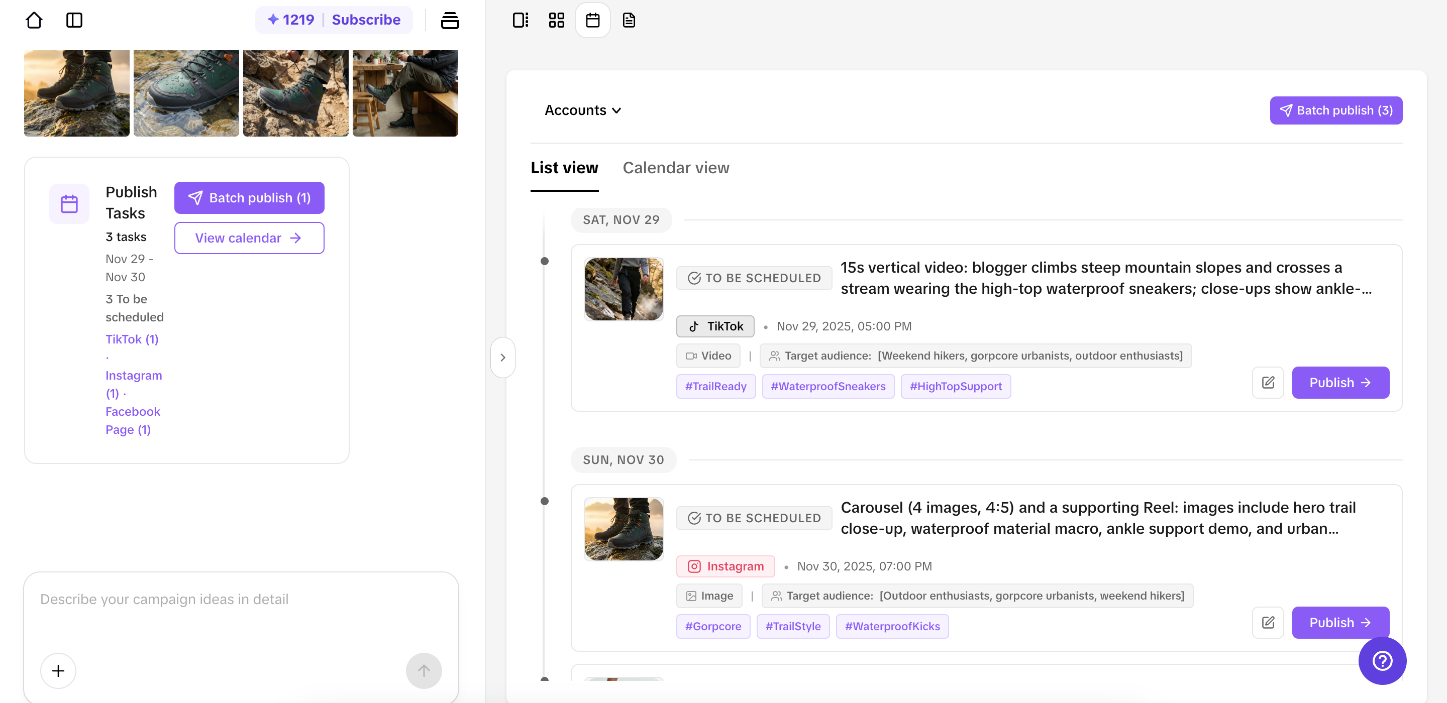 Schedule your publishing in advance