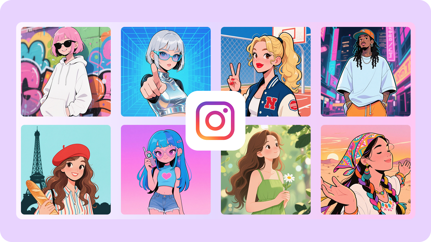 imágenes de perfil de dibujos animados en instagram