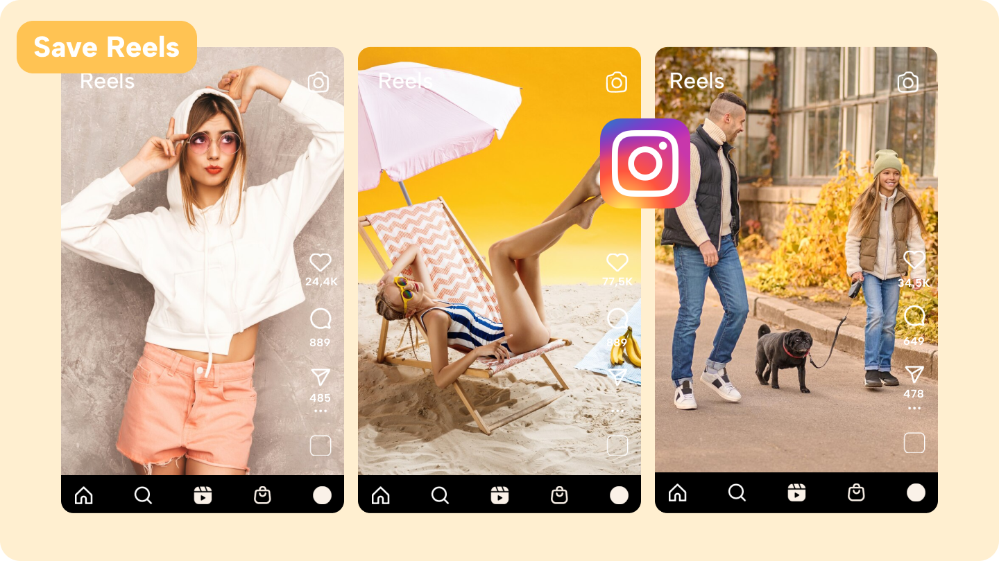 hapus latar belakang gambar untuk reels Instagram promosi