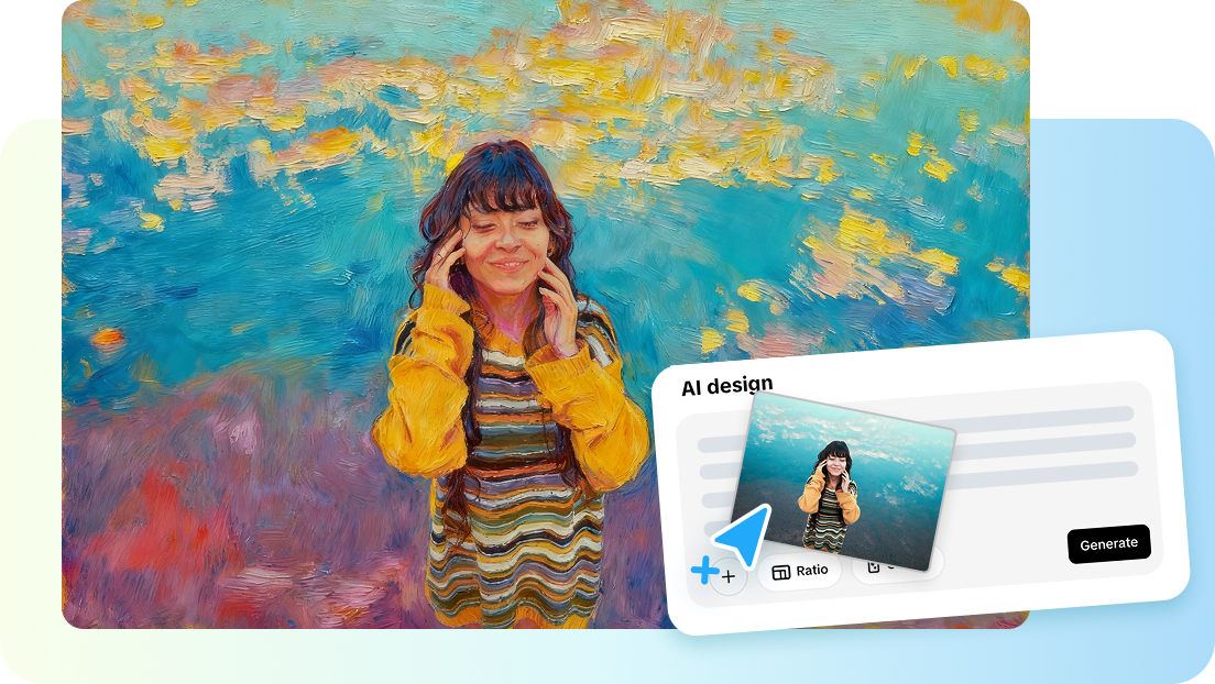 AI design pro převod fotografie na malbu