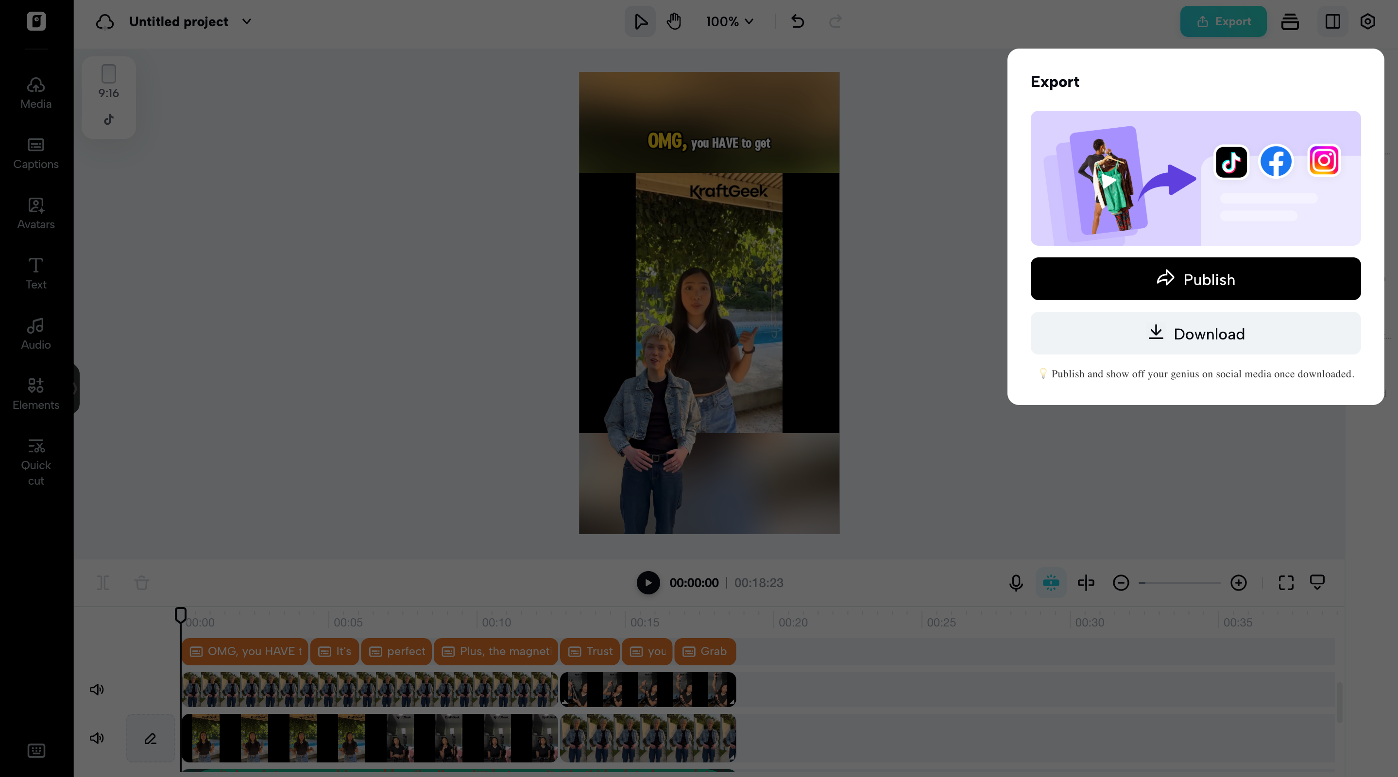Export your video
