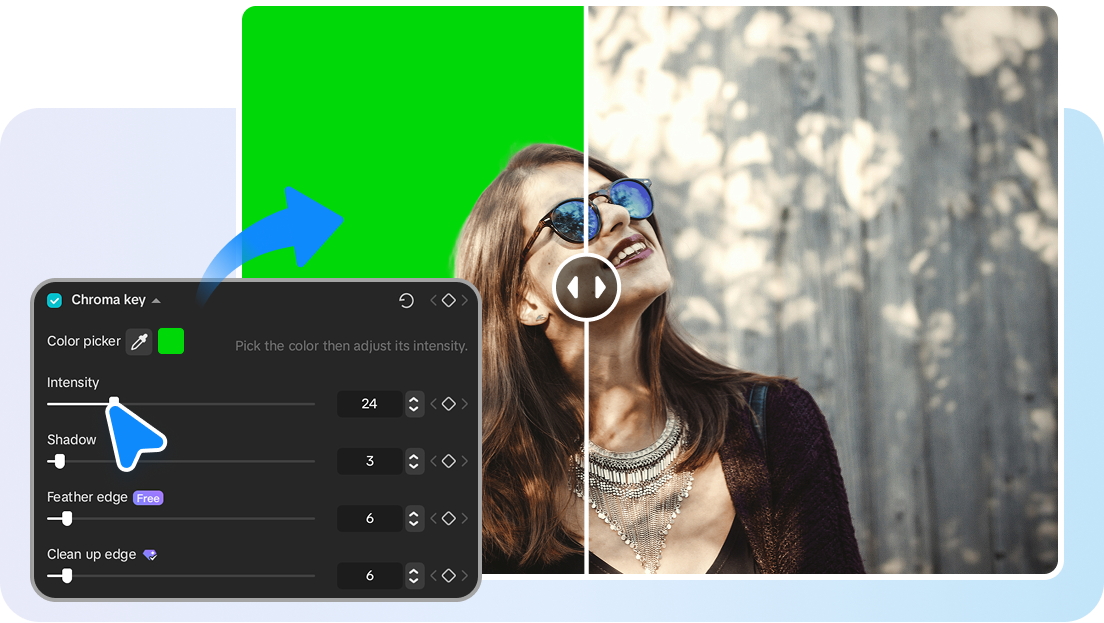 Customizable video background