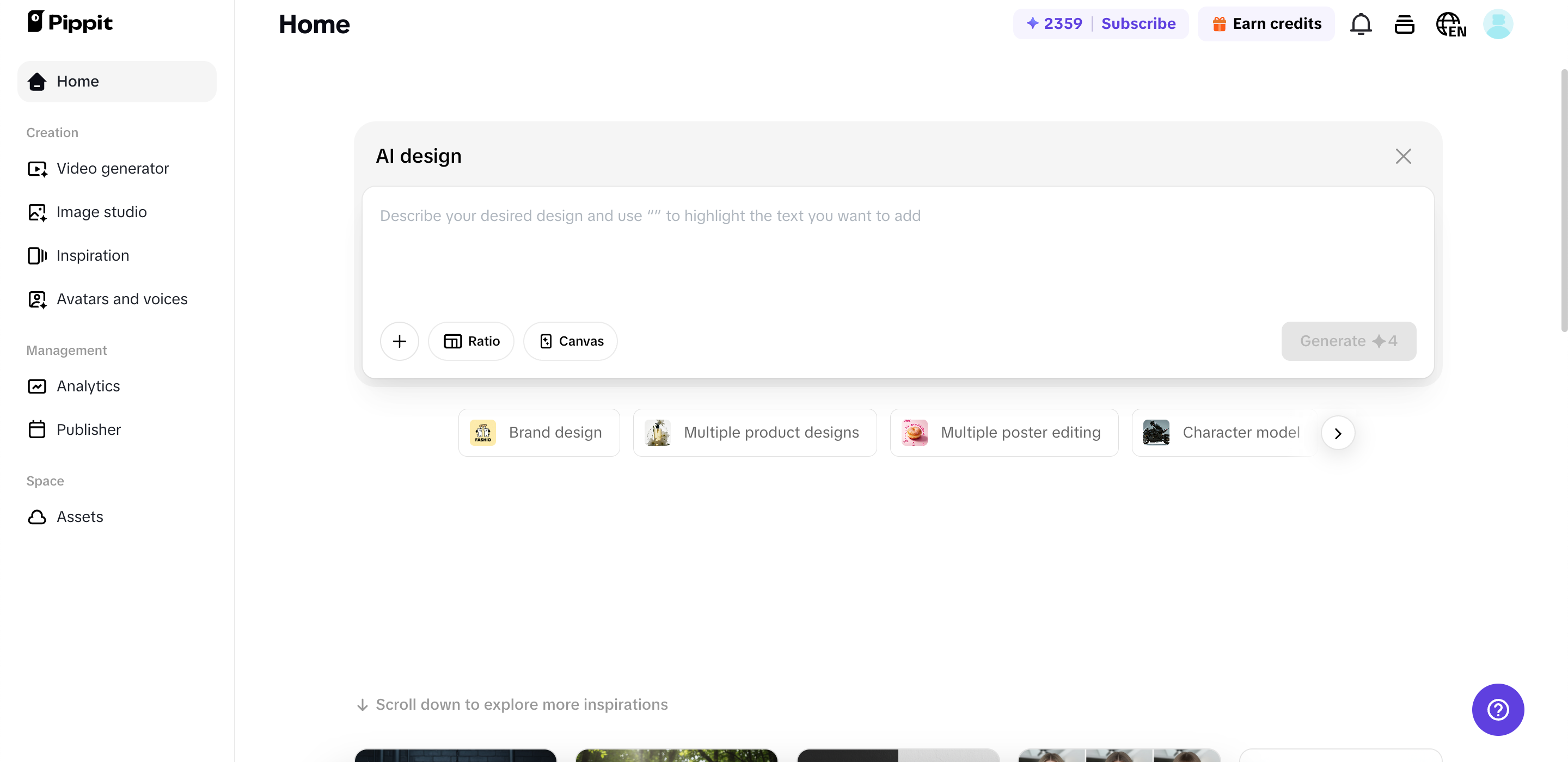 Creating art from simple prompt