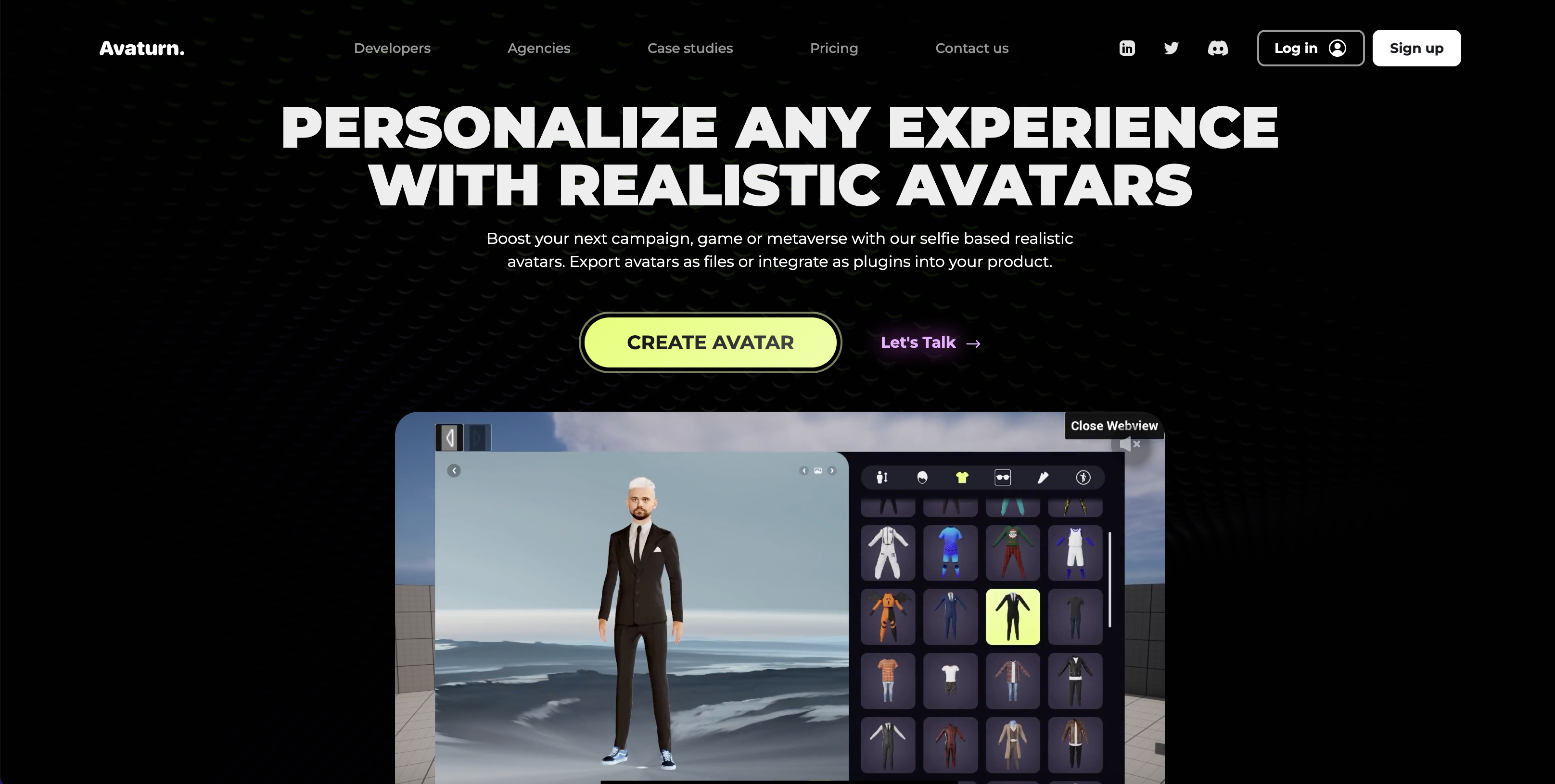 Utilisez Avaturn pour créer des personnages 3D en ligne