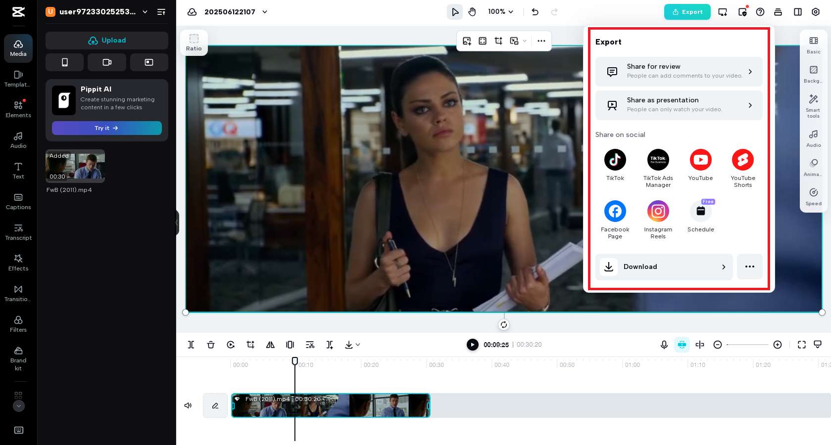 Finaliza y exporta tu archivo de medios