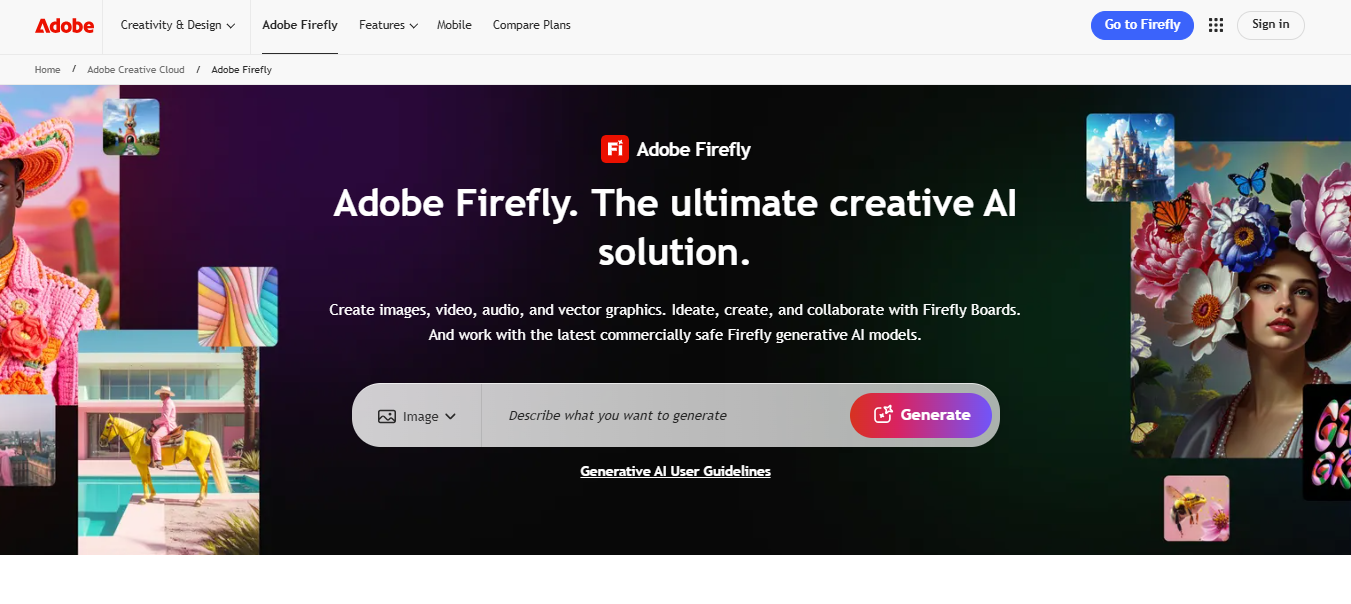 Modelo de generación de imágenes Adobe Firefly