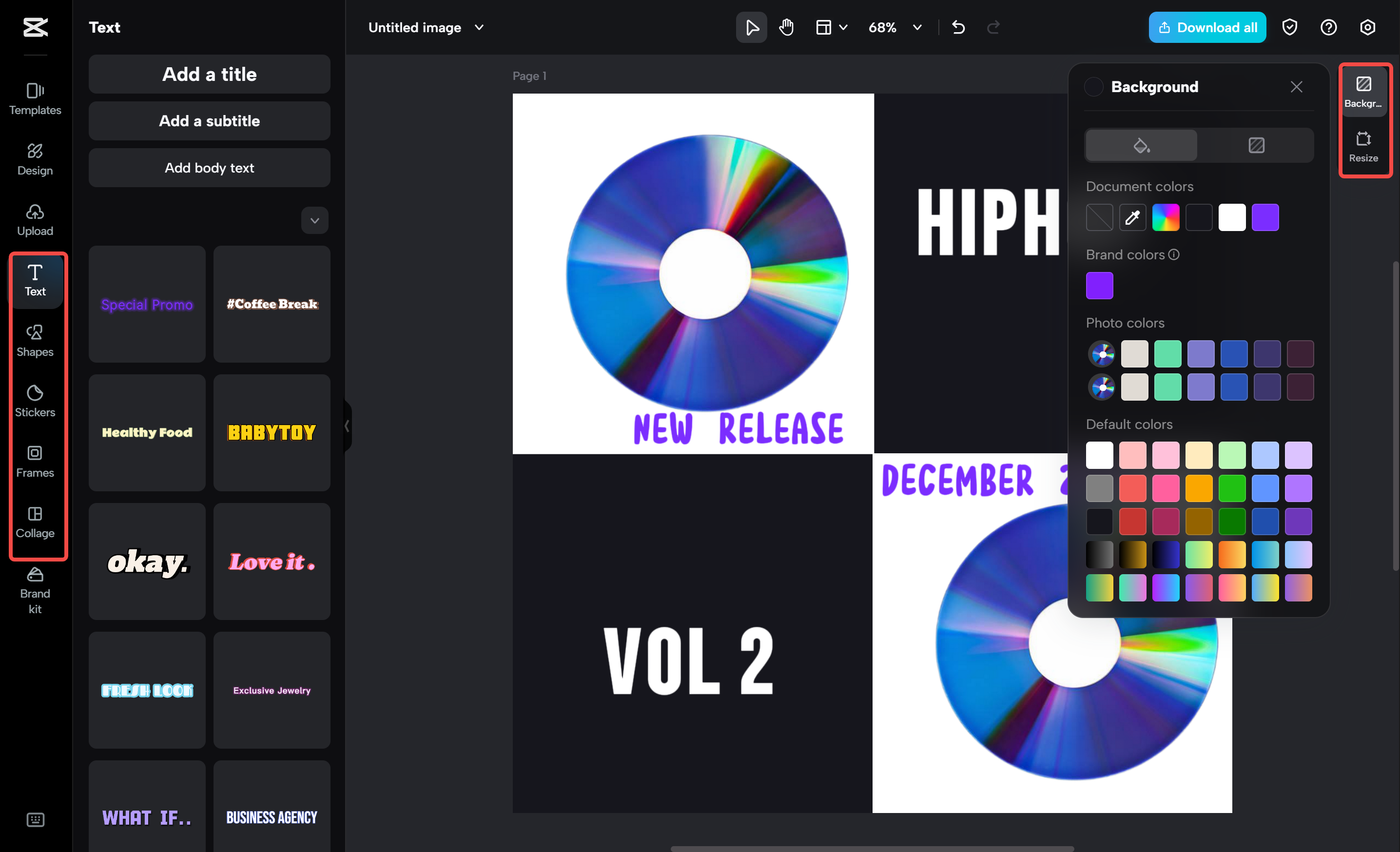 Editing the Instagram post in the CapCut desktop video editor