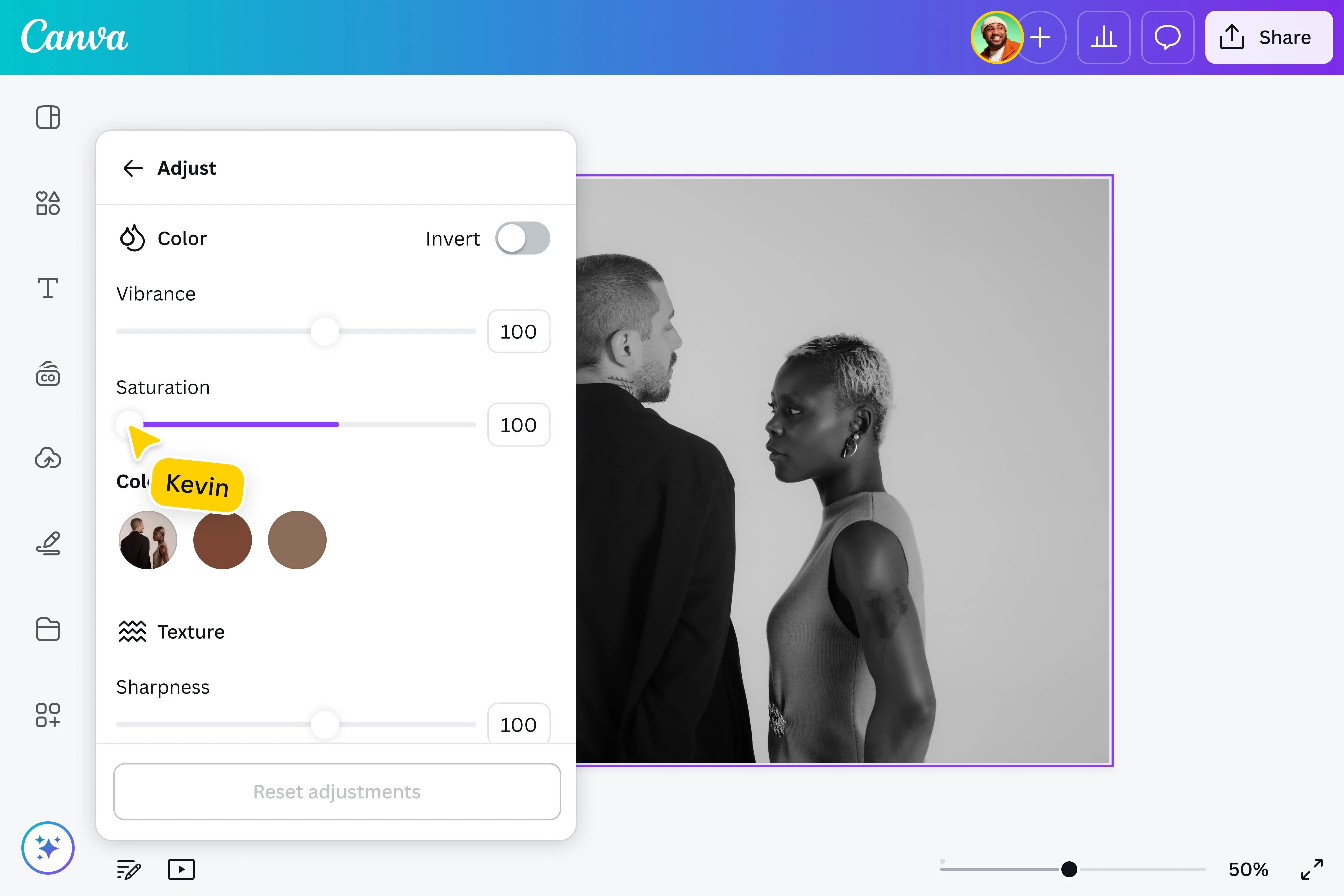 Interface de Canva - l'éditeur de photos Windows gratuit parfait