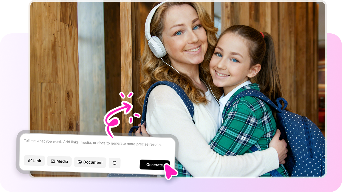 AI editing options for customizing generated images