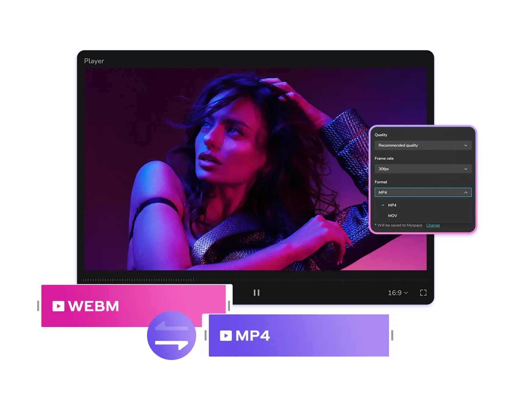 Convert WEBM to MP4 for Free