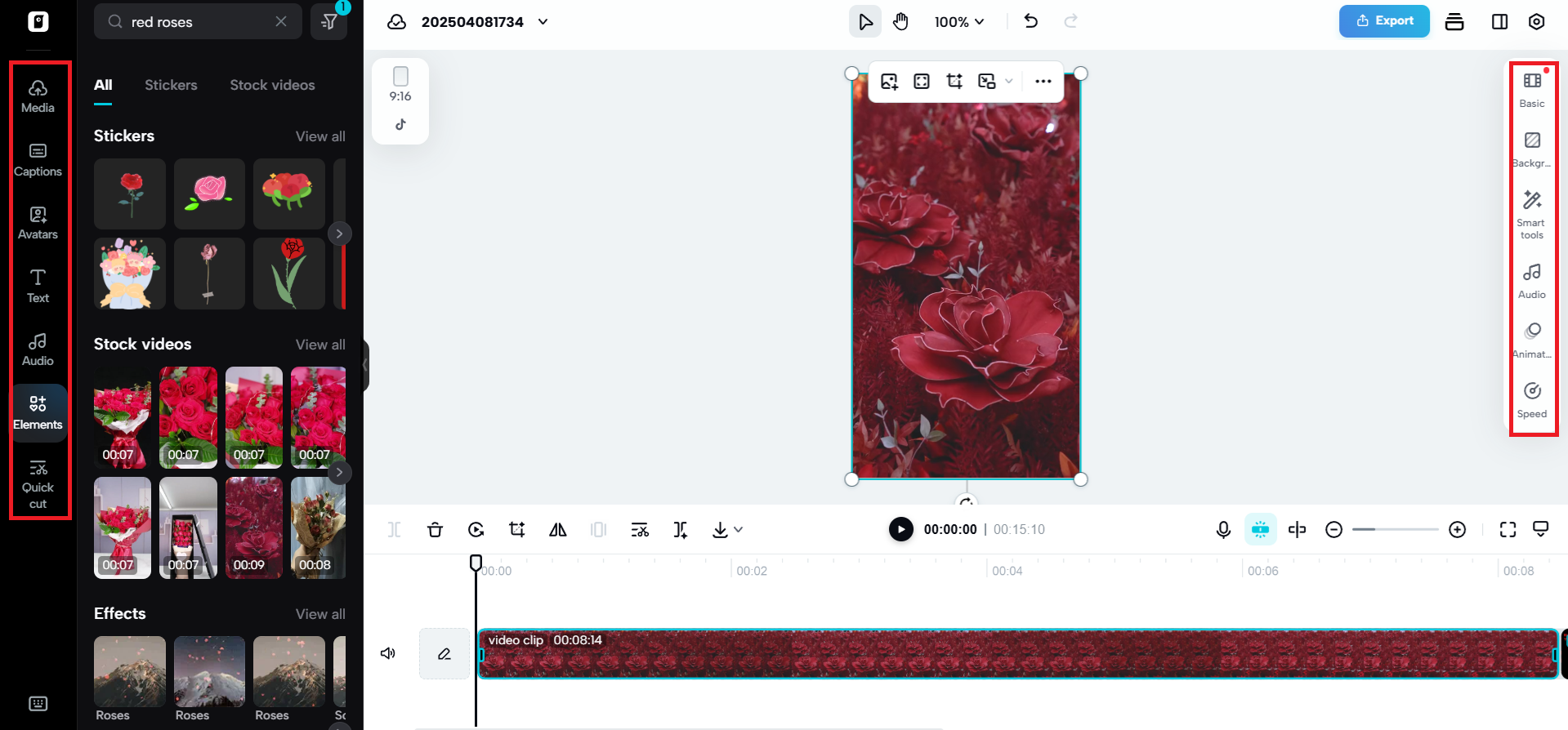 Customize the video