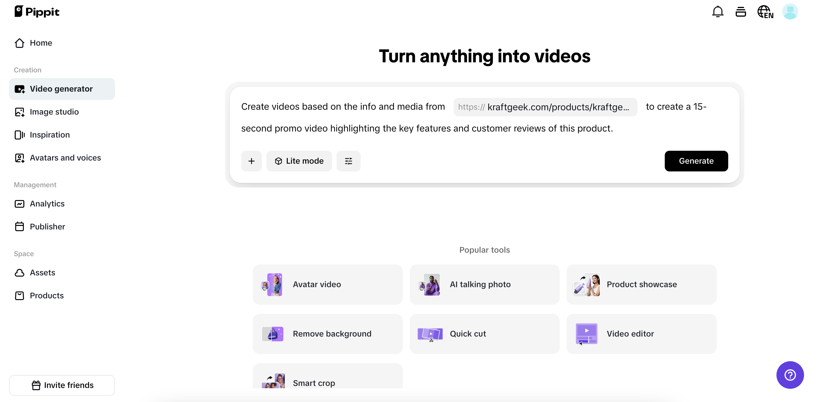 Ingresa tu solicitud de video.