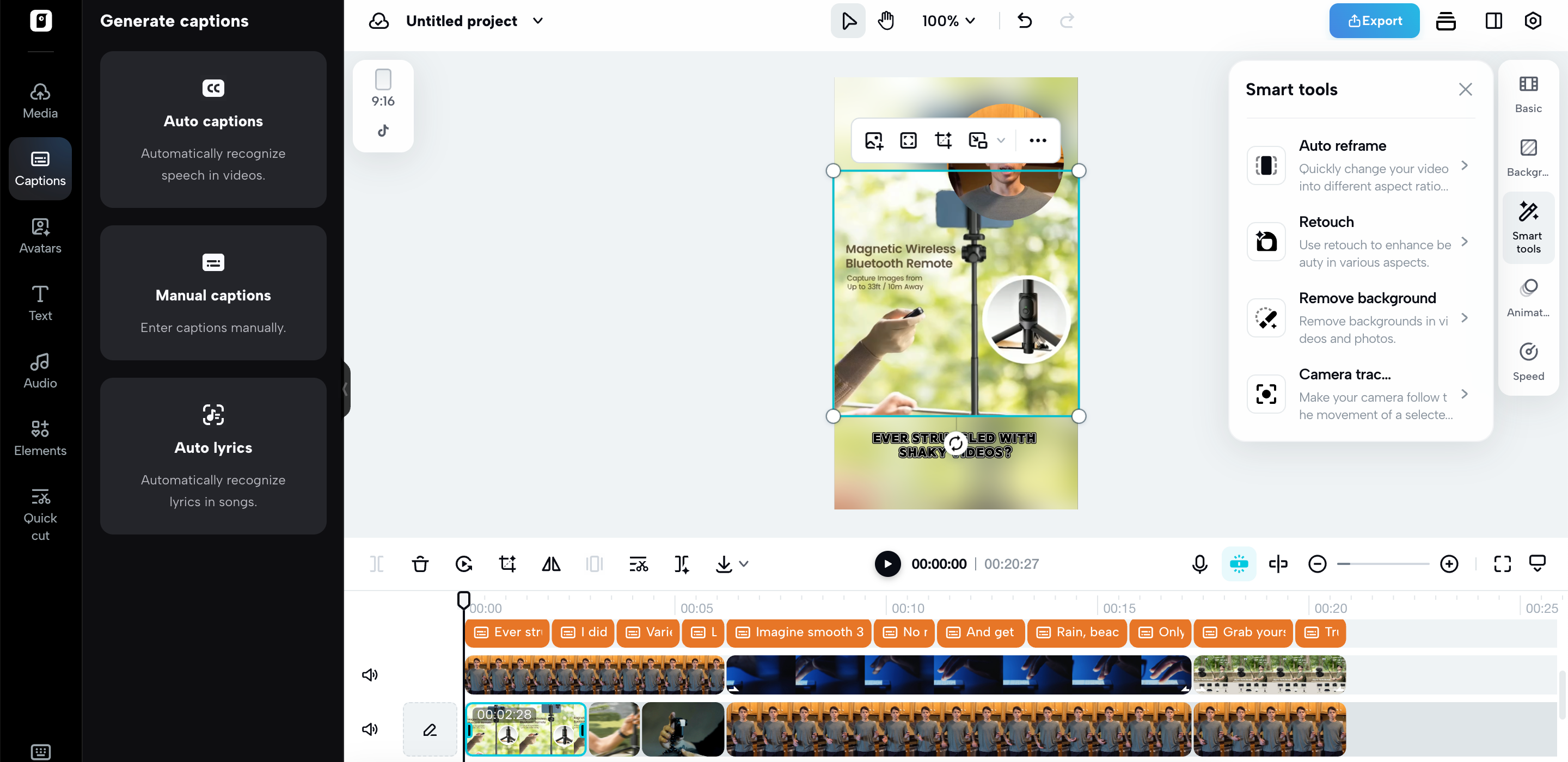 Finalize your product video
