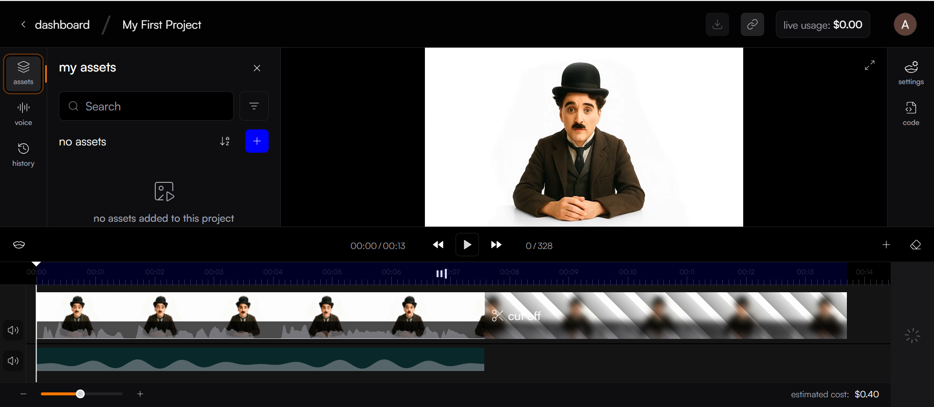Interface of Sync.so - an effective AI lip sync