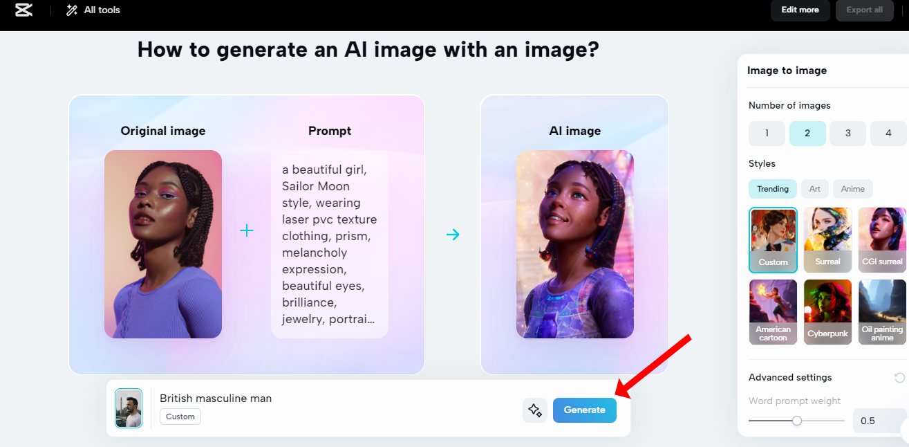 Generate your art