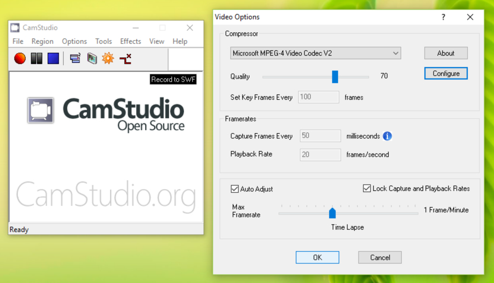 CamStudio - A free webcam recording software for windows
